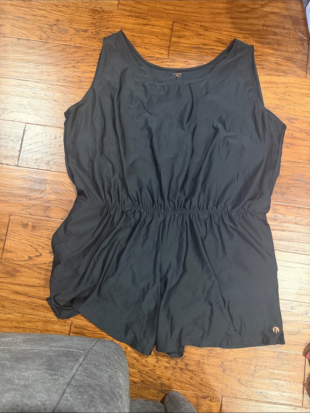 Black Women’s One-Piece Swim Romper